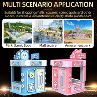 Kiosque de billets en fibre de verre pour parc d'attractions-Parc à thème/Kiosque panoramique avec panneau d'affichage, fenêtre de billets durable pour l'extérieur