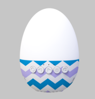 Haut-parleur portable 2026 Celebration Pod en forme d'œuf avec lumière colorée, rechargeable, sans fil, son festif, média sonore, bruit blanc
