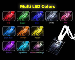 SOFFA Personalisiertes Transparentes Lasergraviertes Farbenfrohes Acryl LED-Umhängeband Namensschild Schild Anhänger für Ausweis Veranstaltungsticket Werbeaktion - Product Image 6