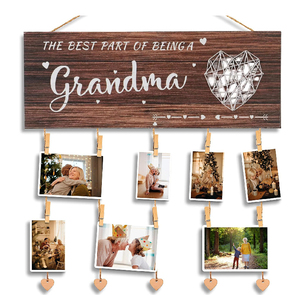 Cadeaux pour grand-mère, porte-<span class=keywords><strong>photo</strong></span> Nana, cadeaux pour maman, cadeaux pour la fête des mères, cadeaux de grossesse, cadre <span class=keywords><strong>photo</strong></span> à suspendre pour petits-enfants, meilleur cadeau pour grand-mère - Product Image 2
