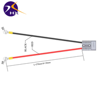 Connecteur de batterie HONGXIN HX-IBC-001, courant élevé 45A/50A/120A, faisceau de câblage isolé en silicone, câble 8awg rouge noir