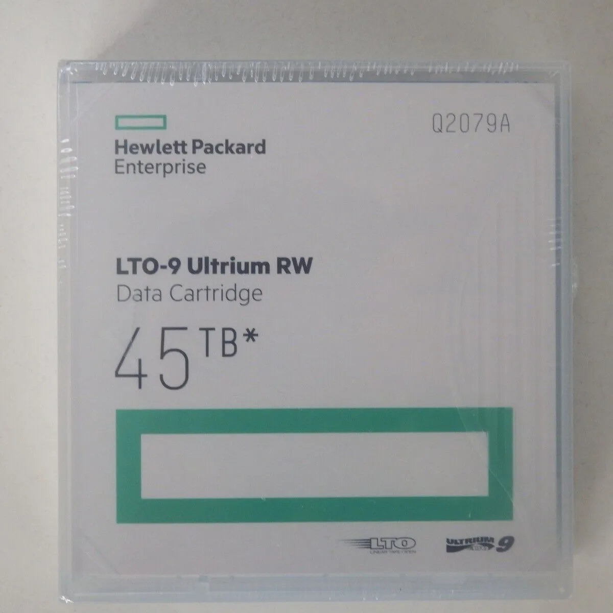 HPE LTO-9 perusahaan/pita Data Ultrium-9/kartrid 18/45TB Q2079A baru