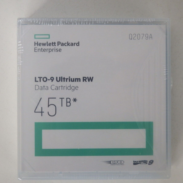 HPE Enterprise LTO-9/Ultrium-9 Data Tape/Cartridge 18/45TB Q2079A NEW