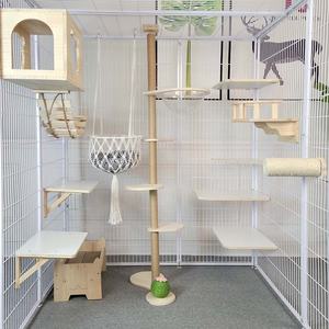 Büyük uzay evcil hayvan çiti kedi evi çelik boru taşıma ücretsiz kedi kafes güvercin bakımı için küçük hayvanlar için evde koruyucu izolasyon - Product Image 3