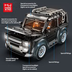HW-Blocs <span class=keywords><strong>de</strong></span> construction pour enfant, jouet télécommandé, modèle <span class=keywords><strong>de</strong></span> véhicule tout-terrain, jeu <span class=keywords><strong>de</strong></span> simulation, SUV, 2089 pièces - Product Image 5