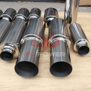 Canos de Escape de Titânio Personalizados de 2\", 2.5\", 3\", 3.5\", 4\" e 4.5\" com Silenciador de Corrida - Product Image 6