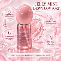 Spray Visage Hydratant et Repulpant au Collagène PDRN, Aloe Vera et Acide Hyaluronique 30mL – Soin Visage OEM/ODM Or – Marque Blanche