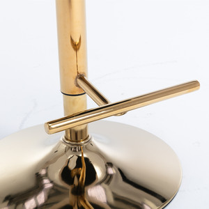 Modern Black <strong>Bar</strong> <strong>Stools</strong> <strong>Set</strong> <strong>of</strong> <strong>2</strong> Comfortable Tufted Gold Base Upholstered Back for Home Pub Kitchen Island Outdoor Hotel Use - Product Image 2