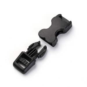 <b>Plastic</b> <b>Sliding</b> Buckle 10mm Black Durable Bag Webbing Buckle Accessories - Product Image 3