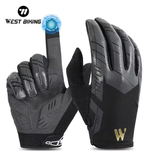 Guantes de Ciclismo WEST BIKING Unisex de Dedos Completos, Resistentes al Viento, Frescos, Antideslizantes, con Pantalla Táctil, para Bicicleta de Montaña, Carretera y Esquí - Product Image 1