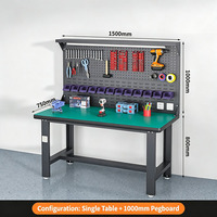 Banc de travail ESD, poste de travail pour monteurs, table d'opération pour contrôle qualité en atelier de maintenance, banc de travail pour ligne d'assemblage avec éclairage