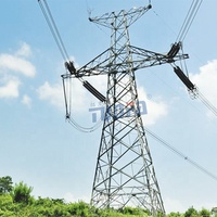 Tour de transmission électrique en acier angulaire de haute qualité galvanisé à chaud