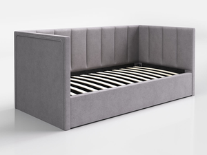 Divano <span class=keywords><strong>letto</strong></span> <span class=keywords><strong>singolo</strong></span> imbottito (<span class=keywords><strong>90x200</strong></span>) con contenitore - Product Image 3