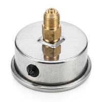 Bulk Stock Brass Internal High Stability Multi Function Long Service Life Liquid Pressure Detecting Oil Filled Pressure Gauge