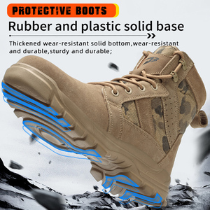 Nouvelles Chaussures de Sécurité Extérieures Tendance pour Hommes – Bottes Hautes Confortables et Durables pour la Randonnée, Respirantes, Antidérapantes et Anti-Perforation - Product Image 5