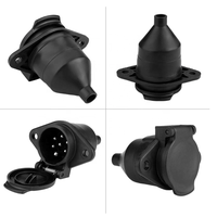 Prise de voiture en plastique 24V, adaptateur 7 voies pour camion et véhicule utilitaire, connecteurs de camion