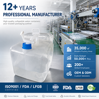 Sac de stockage d'eau portable en PE avec grand bouchon à vis et valve de fond pour la distribution d'eau - Vente en gros