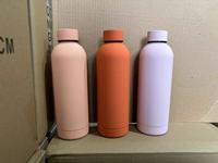 Bouteille isotherme en acier inoxydable Cool-Chunlong 500 ml, thermos à toucher doux, peinture en caoutchouc classique pour boissons chaudes
