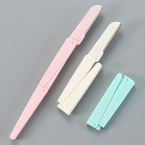 Depilador Facial Coreano <span class=keywords><strong>para</strong></span> Mujer, Desechable, con Mango de Plástico, Depiladora de Cejas, Recortadora y Perfiladora con Cuchilla - Product Image 4