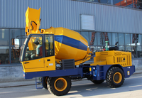 Pompe à béton électrique portable SDDOM Mini avec moteur diesel, remorque, 75KW, 2.5M, 15M/H