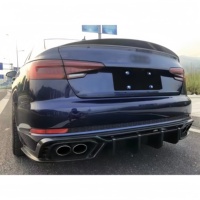 Diffuseur arrière en fibre de carbone sèche de style SD de haute qualité et kit de carrosserie de lèvre arrière amélioré et modifié pour l'Audi S4 B10 2019