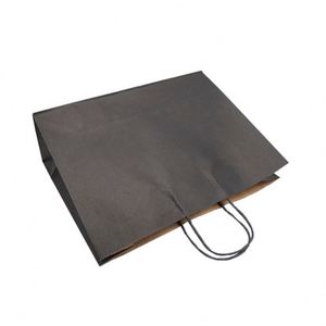 Sac de shopping en papier kraft personnalisé de luxe, recyclable, couleur pleine, pour vêtements, avec impression de logo - Product Image 4