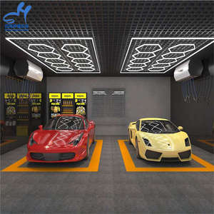 थोक कस्टम डिजाइन किए एलईडी हेक्सागोनल गेराज प्रकाश कार विस्तार रोशनी गेराज प्रकाश उपकरण - Product Image 6