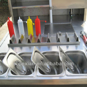 Carrito de Comida Móvil Multifuncional Personalizado con Sombrilla, para Venta de Tacos, Papas Fritas, Hamburguesas, Hot Dogs y Otros Alimentos - Product Image 3