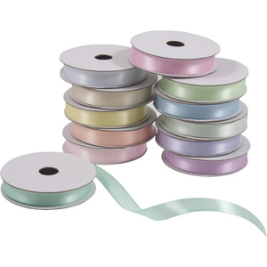 ริบบิ้นผ้าซาตินแข็งแบบวงกลมสีพื้นขนาด 5 มม. 30 มม. แบบสั่งทำพิเศษ ผลิตจากโพลีเอสเตอร์/ไนลอนถัก/ผ้าฝ้ายแท้ สำหรับห่อของขวัญ - Product Image 1