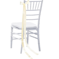 Ruban de chaise en satin, nœud papillon DIY pour décoration d'allée de mariage, ruban décoratif pour événements de la Saint-Valentin, vente en gros de nœuds de chaise