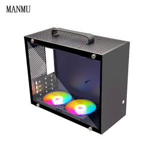 Manmu Hot Sản phẩm bán chạy 2023 trường hợp màu đen comput ATX PC chơi Game trường hợp Glass PC Vỏ với tản nhiệt mạnh mẽ - Product Image 2