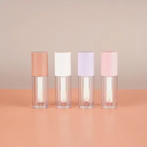 Wholesale Empty Refillable Custom Labels 3ml 5ml 10ml Plastic Mini Lip Gloss Tube Containers Packaging