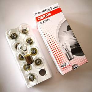 <span class=keywords><strong>OSRAM</strong></span> หลอดไฟสัญญาณเดิม P21 W21/5W/5W PY21W สำหรับไฟท้ายหลังรถยนต์ - Product Image 6