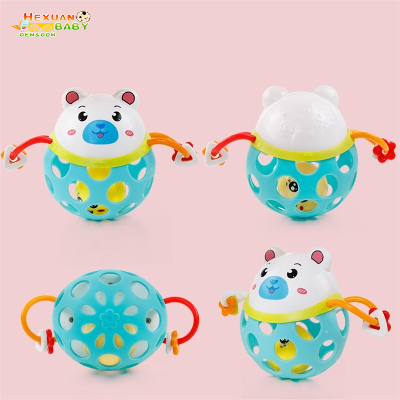 Заводская оптовая продажа, Забавные милые детские игрушки, Прорезыватель для зубов в виде животных, погремушка