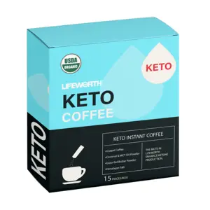 Lifeworth Weight Loss Green Coffee Natural Healthy Diet Control MCT Meal Replacement Food Instant Slim Keto Coffee