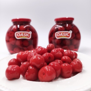 Cerises noires sucrées en conserve, dénoyautées, dans un sirop épais, 820g # Lot <span class=keywords><strong>de</strong></span> 10 pots en verre et en fer blanc, pour la pâtisserie et les desserts - Product Image 2