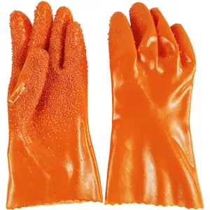 Găng tay bảo hộ lao động chống trượt chống dầu găng tay bảo hộ lao động kỹ thuật Găng tay cao su nhúng hoàn toàn