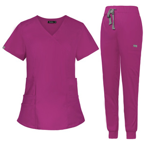 High Quality Unisex Nursing Uniform <b>Sets</b> for Hospital Scrubs Polyester/Rayon/Spandex Blend Woven Fabric <b>Doctor</b> Top Pants - Product Image 6