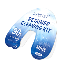 Yilong OEM Kit de nettoyage de retenue de soins bucco-dentaires multi-usages 90 secondes aligneur nettoyant à saveur de menthe 28ml X 5 paquets de nettoyant de retenue