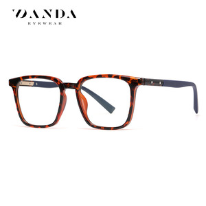 Zanda แว่นตาสี่เหลี่ยมขอบเต็มสีฟ้าป้องกันแสงสีฟ้าใส่ได้ทั้งชายและหญิงกรอบ TJ854ขนาดกลาง - Product Image 3