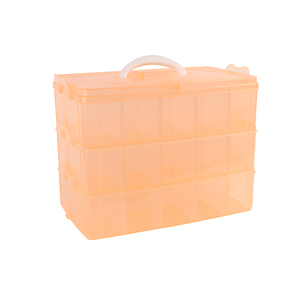 New Selling Extra <strong>Large</strong> Three Layers Multi-Grid Loose Beads Accessories Transparent <strong>Plastic</strong> <strong>Box</strong> - Product Image 3