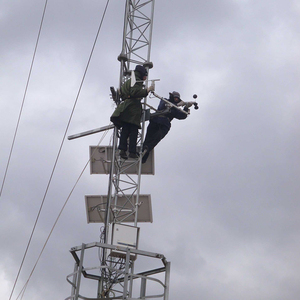 Weit verbreitete meteoro logische Überwachung des Stahlrohrs Turm Wind geschwindigkeit Wetter vorhersage Turm FUHANG FH05 Feuer verzinkt - Product Image 5