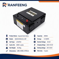 Batterie de stationnement pour camion LiFePO4 25,6V 150Ah 200Ah 300Ah 314Ah, système de démarrage à cycle profond au lithium-ion, kit BMS PV