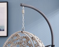Fauteuil suspendu pliable au design moderne en rotin PE, imperméable et durable, pour l'extérieur et le jardin