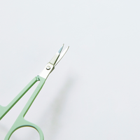 S, belle acier inoxydable sécurité manucure ongles ciseaux à poils du visage ciseaux à sourcils pour usage domestique