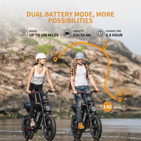 EU USA Vélo électrique tout-terrain frein à disque hydraulique 52v 2*1000W vélo électrique à double moteur pour adultes vente de liquidation