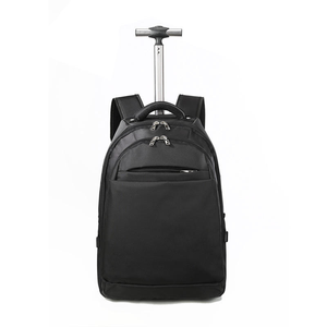 20-Inch Oxford Business Computer Backpack Trolley Bag Case Zipper Closure Travel Budding Roller Bag Spinner Suitcase <b>Luggage</b> - Product Image 5
