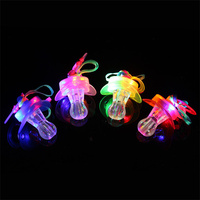 Sucette LED Lumineuse Clignotante, Jouet Sucette Farceuse, Idéale pour les Fêtes Lumineuses dans le Noir, Cadeaux pour Halloween, Noël, Anniversaire