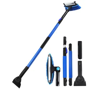 Extended Multifunction Triangle Tube Snow Brush Snow Ice Scraper