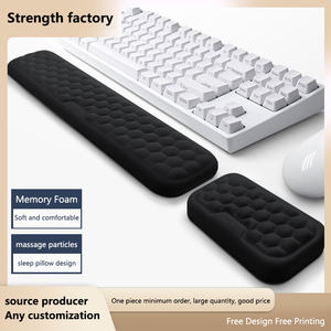 แผ่นรองเมาส์ข้อมือ แผ่นรองเมาส์โฟมหน่วยความจํา แผ่นรองเมาส์คีย์บอร์ด ที่วางมือ เมาส์ตั้งโต๊ะซิลิโคนโฟม แผ่นรองเมาส์แบบแขนข้อมือ - Product Image 4